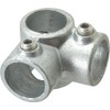 PRO-SAFE Galvanized Structural Pipe Rail Fitting: 90° 2-Socket Tee for 1" Pipe
