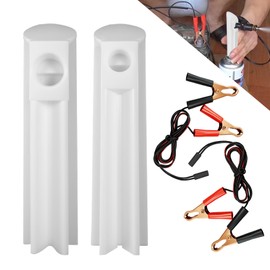 HQRNYP 4PCS Fuel Injector Cleaner Kit, Injector Tester, Universal Fuel Injector Flush Cleaner Adapter DIY Cleaning Tool Kit with Test Lead, Car Accessories Fuel Pressure Tester for Auto Car Gas Fuel