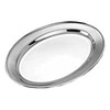 Stainless Steel Oval Meat Flat 300mm | Carvery Plate, Meat Platter, Roasted Meat Dish, Stainless Steel Plate
