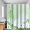 Blackout Curtains Waterproof Shower Curtain Blocking Drapes Window Curtain Panels