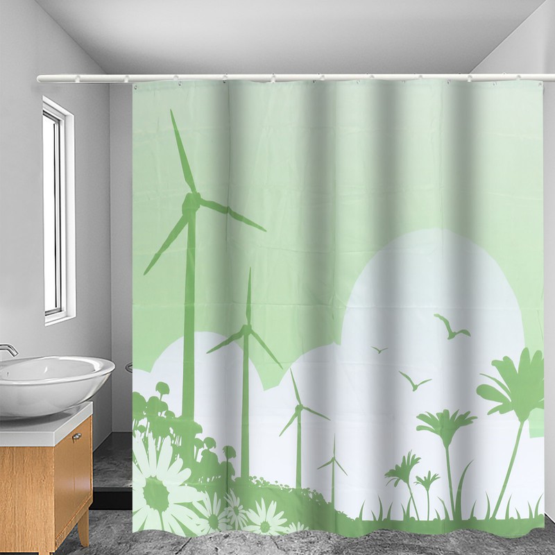 Blackout Curtains Waterproof Shower Curtain Blocking Drapes Window Curtain Panels