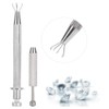 Small Tweezers for Beads and Gemstones, Jewellery Tweezers with 4