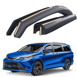 Goodyear Shatterproof in-Channel Window Deflectors for Toyota Sienna 2021-2026, Rain Guards, Window Visors for Cars, Vent Deflector, Car Accessories, 4 pcs - GY007837