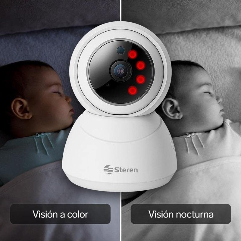 STEREN Cámara de Seguridad Wi-Fi Full HD robotizada con seguidor