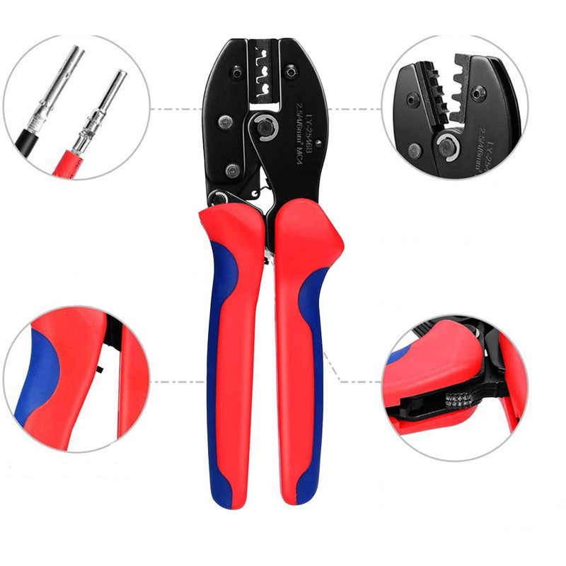 VIVLLEN Solar Crimping Tool Kits-Includes 2.5/4.0/6.0mm² Solar Panel PV Cable