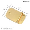 FALETO Solid Brass Rectangle Heavy Duty Belt Buckle Replacement for
