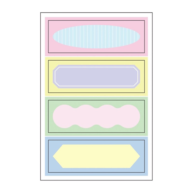 MUST MST-FA48-A Masking Tape Sheet Deco Marks Title Frame MST-FA48-A