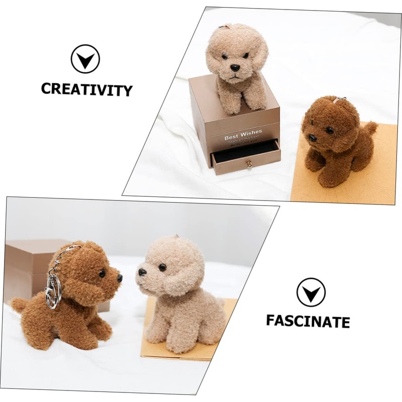 TENDYCOCO Key Chain Puppy Key Ring Puppy Bag Pendant Lovely