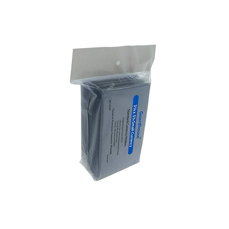 Small Currency Holder - 100 Pack (7 Mil)