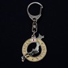 Castle Enterprise Japan Souvenir Key Chain (Japan Map Watermark, Gold)