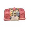 John Derian Stoneware Cabbage Butter Dish Pink John Derian For