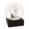 CoolSnowGlobes Chocolate Labrador Retriever in Woods Snow Globe CoolSnowGlobes -