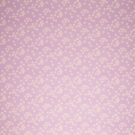Jersey Stoff Blümchen Mädchen Lila Kinderstoff Oeko-Tex 0,5m x 1,50m Meterware Stoff für Kinderkleidung und Accessoires