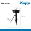 Kopp Outdoor Socket with Ground Spike, 4 x Safety Sockets,