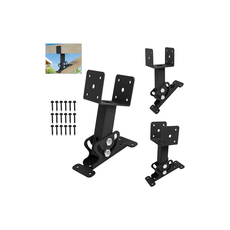 Roof Riser Beam Bracket Kit, Adjustable Heavy Duty Roof Mount