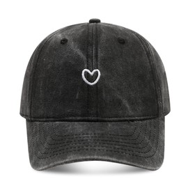 MAZELIKEHOOD Baseball Caps Cotton Adjustable Baseball Cap Women Men Sun Protection Baseball Caps, black, Unit size