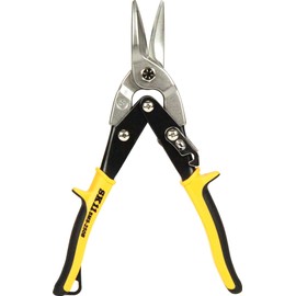SK11 Metal Cutting Shears Double Power Type SMS-250B Serrated & Curved Blade