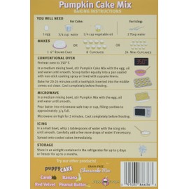 Puppy Cake Pumpkin Cake Mix and Frosting (Wheat-Free) for Dogs
