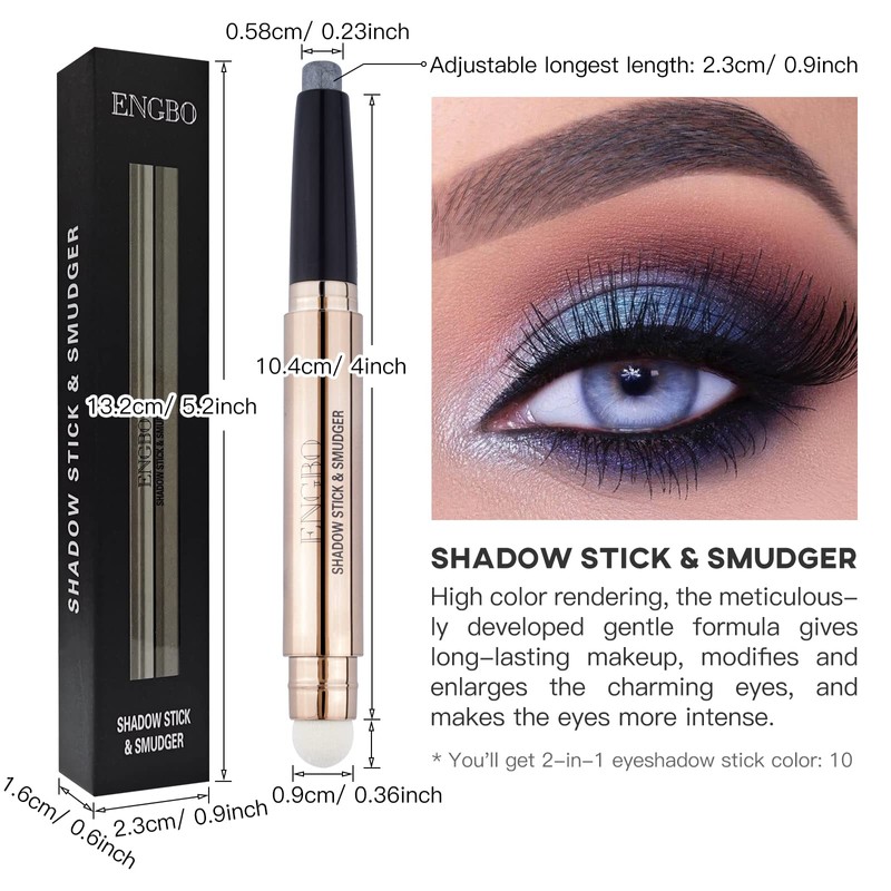 LOKFAR Eye-Shadow Stick Makeup Cosmetics Eye Brightener Stick, Rotatable Cream