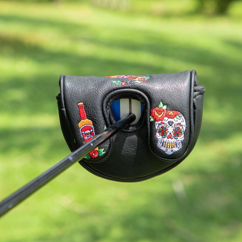 Golf Club Headcover for Drivers, Fairway Woods Covers Sugar Skull