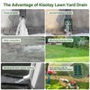 Lawn Yard Angled Drainage Grate, Green Yard Drain Grate Emitter