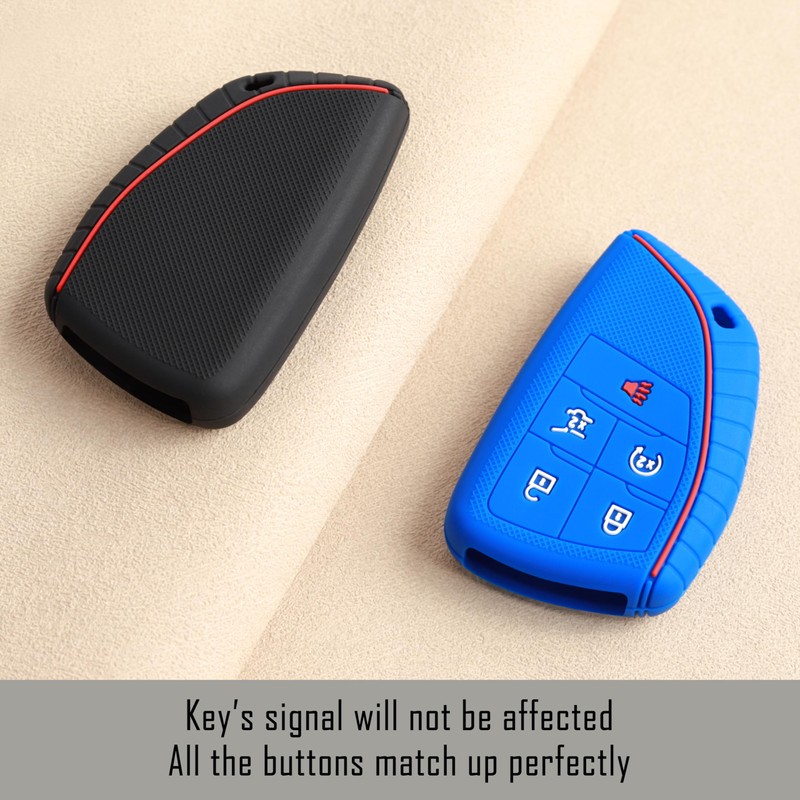 TANDRIVE Key Fob Cover for 2025 2024 Chevy Equinox Traverse