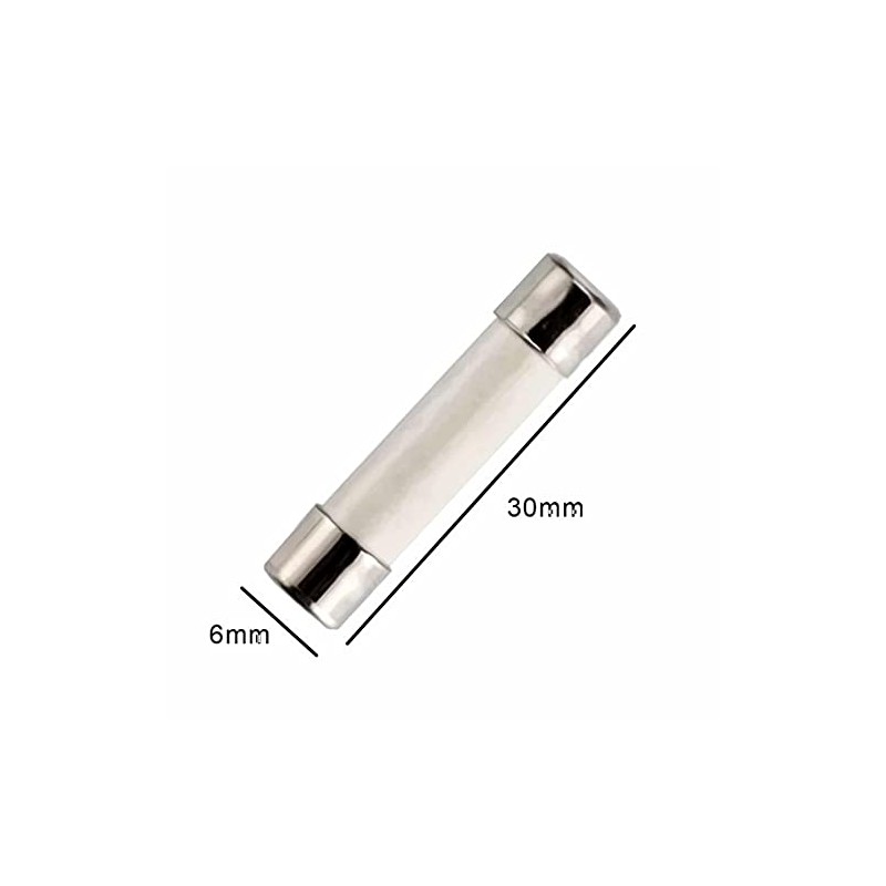 500mA Ceramic Fast Blow Fuse - 250V 6x30mm - Pack