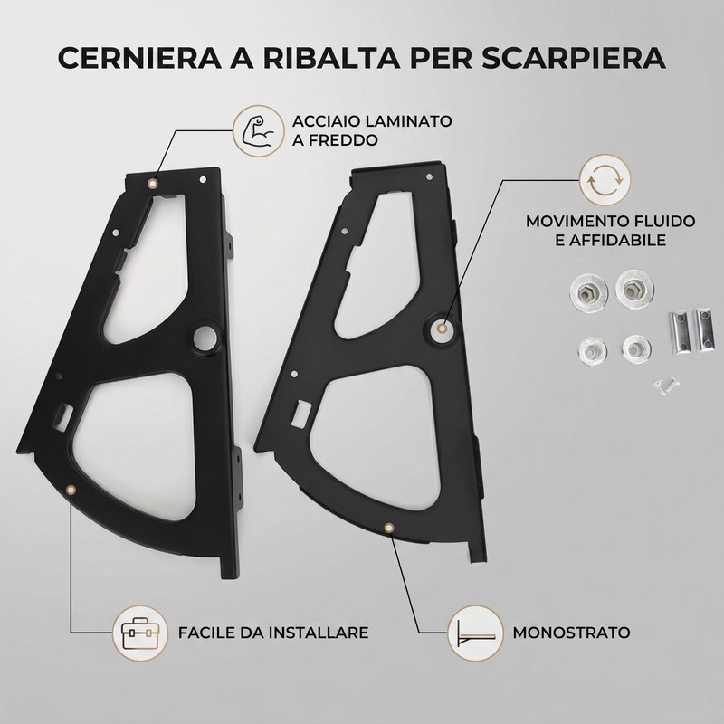Shoe Cabinet Hinge, Single Layer Flip Frame Mechanism Hardware for