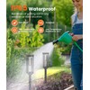 ALFIOT Solar Pathway Lights Outdoor Solar Lights Outdoor, IP65 Waterproof
