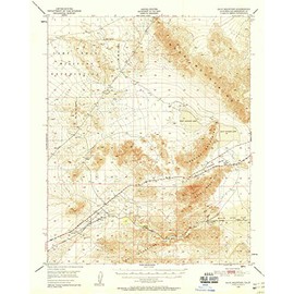 YellowMaps Cave Mountain CA topo map, 1:62500 Scale, 15 X 15 Minute, Historical, 1948, Updated 1956, 20.8 x 16.7 in - Tyvek