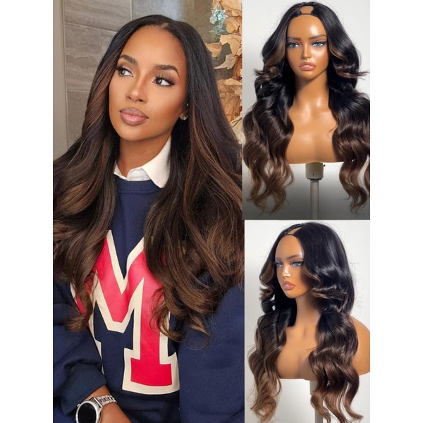 UNICE EasiContour Yaki Loose Wave V Part Wig Human Hair