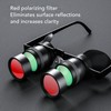 Hands Free Binoculars, Professional Portable Telescope, 3 Color Polarized Lenses,