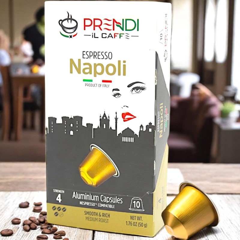 Prendi iL Caffe-Aluminium Capsules Prendi Espresso Napoli Medium Roast -