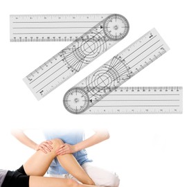 2 Stück Goniometer,Winkelmesser Physiotherapie,Winkelmesser Medizin für Physiotherapie, Sporttherapie und Heimarbeit,GoniometerDigital,Protractor, Goniometer Physiotherapie, TransparenterGelenkmesser
