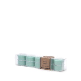 ECO CANDLE CO. Tea Light Candles, Ocean Waves, 10-Pack - Scents of Marine Air, Citrus, & Musk - Recyclable Plastic Cups, 100% Soy Wax, No Lead, Hand Poured, Midwest Grown Soybeans, .6 oz. Each