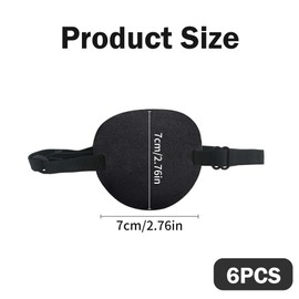 6PCS Medical Eye Patches for Adults, Eye Patches for Adults Medical, Eye Patch,Eye Patches for Adults,3D Concave Design Pirate Eye Patch for Amblyopia & Strabismus Treatment,Right or Left Eye Patch