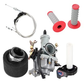 JXMOTO motorcycle PZ30 30mm Carburetor Accelerating Pump Racing 200cc 250cc For Keihin ABM IRBIS TTR 250 With Dual Throttle Cable