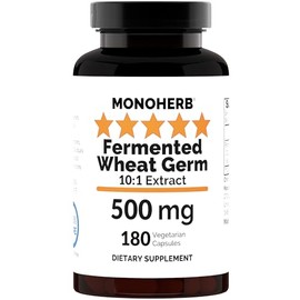 MONOHERB Fermented Wheat Germ Extract 500 mg - 180 Capsules - Spermidine
