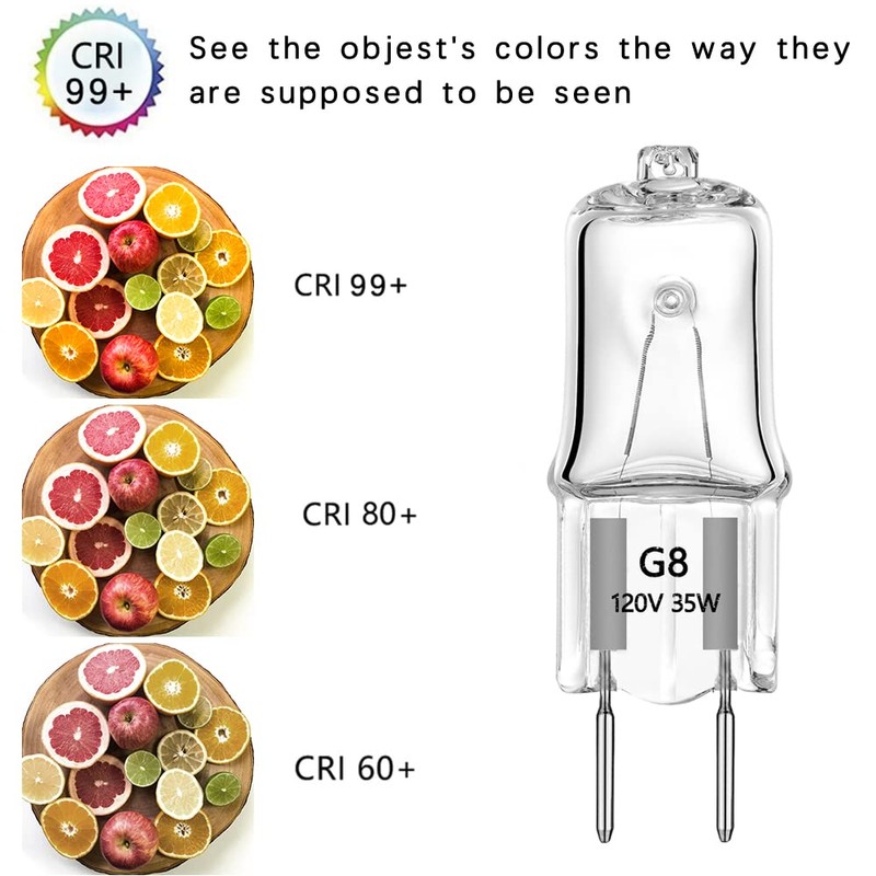 YBEK G8 Halogen Light Bulbs 35W 120V 2Pin Xenon Under