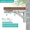 Folding Shelf Brackets 12 Inch/30cm, 2PCS Heavy Duty Bracket for
