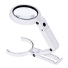 Magnifying Glass LED 5X 11X Magnification Magnifier Lens Adjustable for