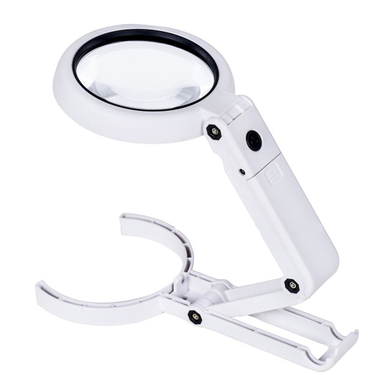 Magnifying Glass LED 5X 11X Magnification Magnifier Lens Adjustable for