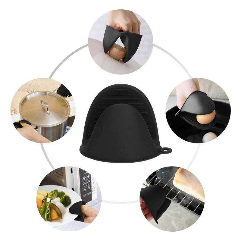 tifanso Silicone Oven Mitts Pot Holders Sets for Kitchen Heat
