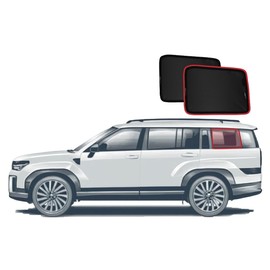 Genuine SNAPSHADES Port Window Shades for It's a Perfect fit for Hyundai Santa Fe 5th Gen (MX5; 2024-Present)