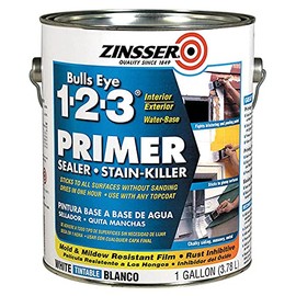 Rust-Oleum Corporation Zinsser Bulls Eye 1-2-3 02001 Water-Base Primer, 1-Gallon, White