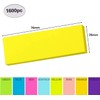 Sticky Notes, 1600 Sheets 1 x 3 in Self Sticky