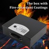 Dalmbox Portable Metal Safe Box with Digital Code Lock,Fire Resistant