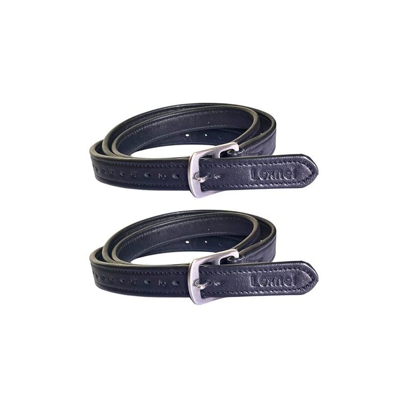LEXNEL Non-Stretch Soft Stirrup Leather with Stainless Steel Hardware 1