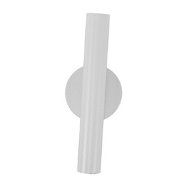 ABOOFAN Wall Mounted Metal Flower Vase Tube Elegant Hanging Planter for Home Decor No Drill Installation Compact Design for Spaces for Fresh Flowers Dried Arrangements White