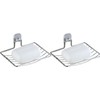 Stainless steel soap stand non-perforated soap stand stand box 1+1 3ea